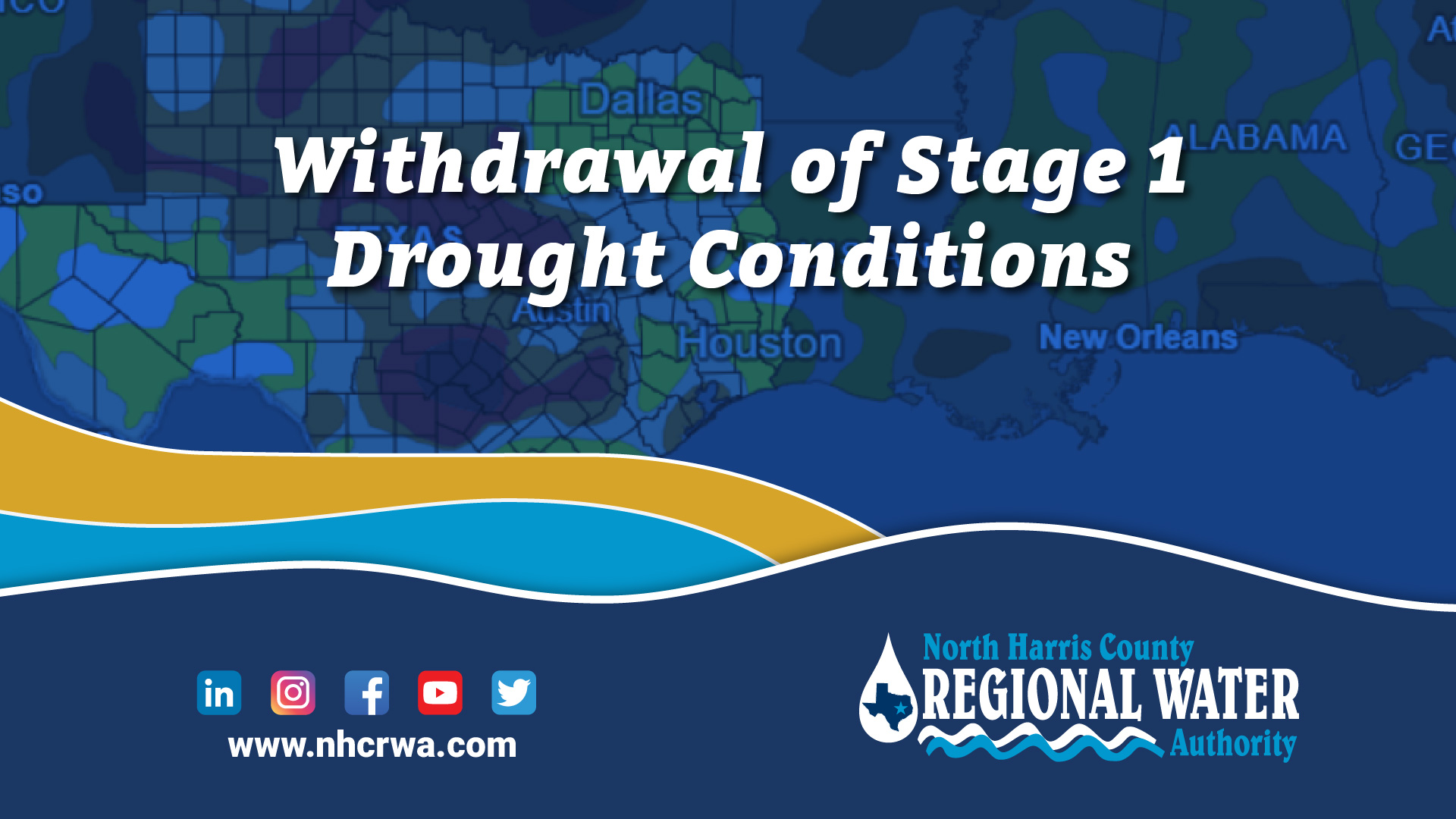Withdrawal of stage 1 drought conditions