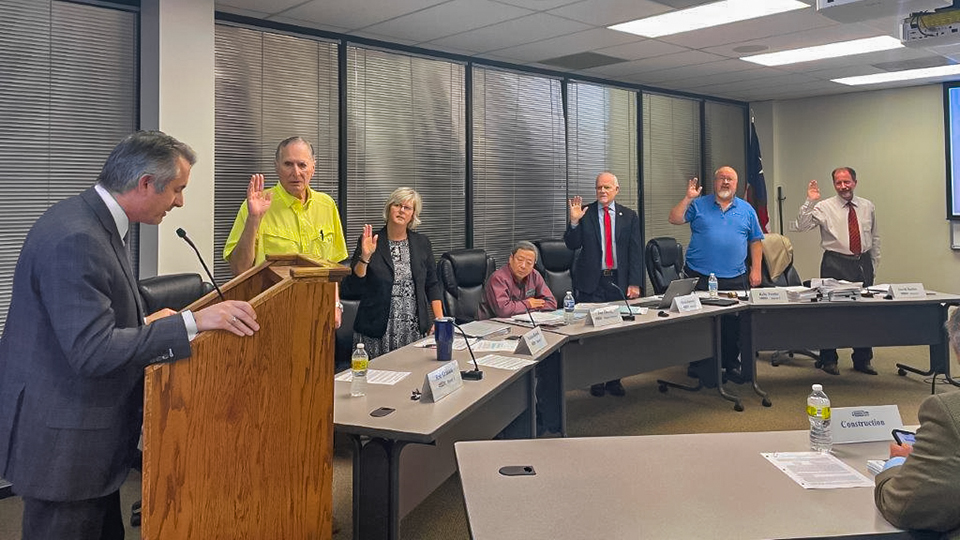 New board members sworn in