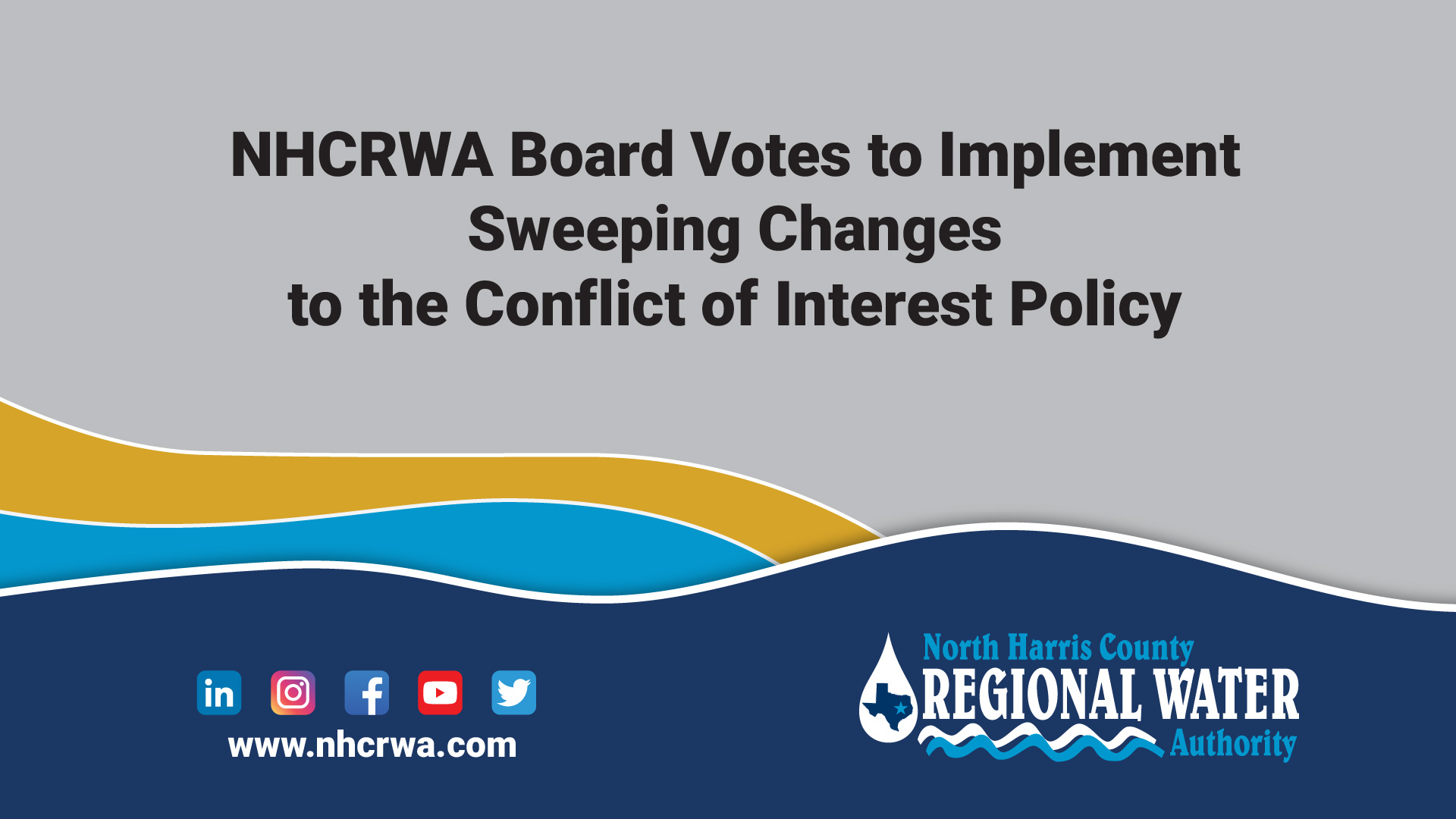 NHCRWA Board Votes to Implement Sweeping Changes to the Conflict of Interest Policy