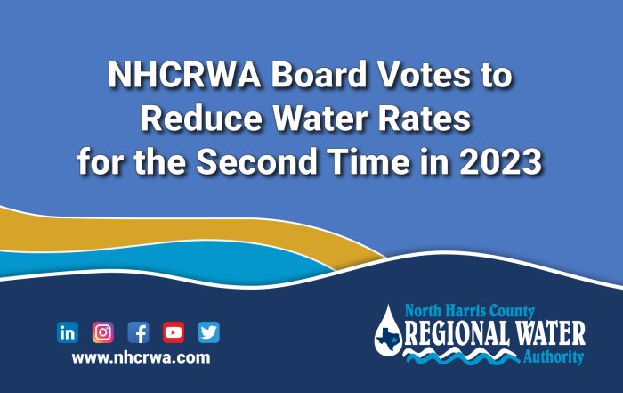 NHCRWA Board Votes to Reduce Water Rates for the Second Time in 2023